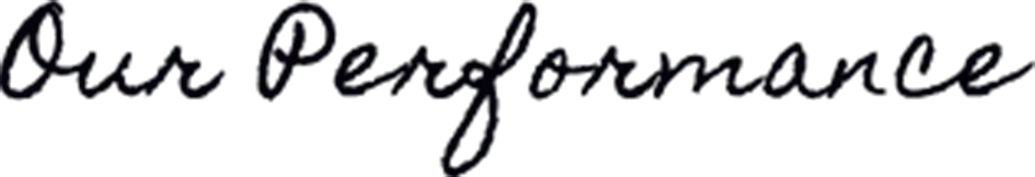 Our Performance